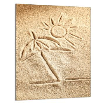 TMK STAKLENA DASKA ZA REZANJE 40x52 Beach