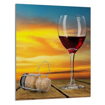 TMK STAKLENA DASKA ZA REZANJE 40x52 Vino