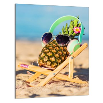 TMK STAKLENA DASKA ZA REZANJE 40x52 Ananas