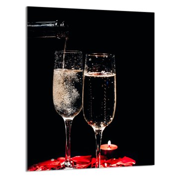 TMK STAKLENA DASKA ZA REZANJE 40x52 Vino