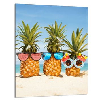 TMK STAKLENA DASKA ZA REZANJE 40x52 Ananas