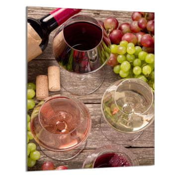 TMK STAKLENA DASKA ZA REZANJE 40x52 Vino