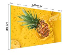 TMK STAKLENA DASKA ZA REZANJE 52x30 ANANAS