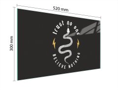 TMK STAKLENA DASKA ZA REZANJE 52x30 CRNA