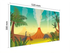 TMK STAKLENA DASKA ZA REZANJE 52x30 VULKAN