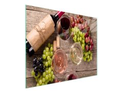 TMK STAKLENA DASKA ZA REZANJE 52x30 VINO