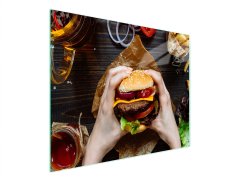 TMK STAKLENA DASKA ZA REZANJE 52x30 ZA HAMBURGER