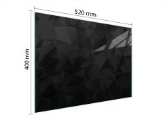 TMK STAKLENA DASKA ZA REZANJE 52x40 CRNA