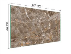TMK STAKLENA DASKA ZA REZANJE 52x30 MRAMOR