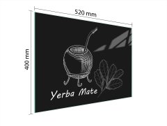 TMK STAKLENA DASKA ZA REZANJE 52x40 YERBA