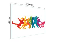 TMK STAKLENA DASKA ZA REZANJE 52x40 BIJELA
