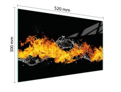 TMK STAKLENA DASKA ZA REZANJE 52x30 FIRE