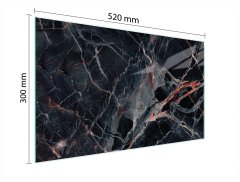 TMK STAKLENA DASKA ZA REZANJE 52x30 MRAMOR