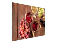 TMK STAKLENA DASKA ZA REZANJE 52x30 VINO
