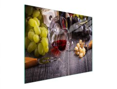 TMK STAKLENA DASKA ZA REZANJE 52x30 VINO
