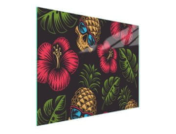 TMK STAKLENA DASKA ZA REZANJE 52x30 ANANAS