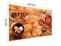 TMK STAKLENA DASKA ZA REZANJE 52x30 CHILLI