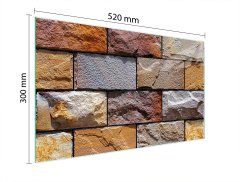 TMK STAKLENA DASKA ZA REZANJE 52x30 CIGLENA
