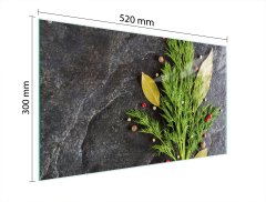 TMK STAKLENA DASKA ZA REZANJE 52x30 Komorač