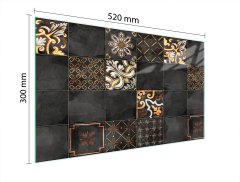TMK STAKLENA DASKA ZA REZANJE 52x30 MOSAIC