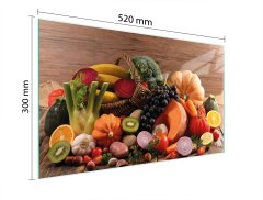 TMK STAKLENA DASKA ZA REZANJE 52x30 HRANA