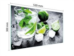 TMK STAKLENA DASKA ZA REZANJE 52x30 LIME
