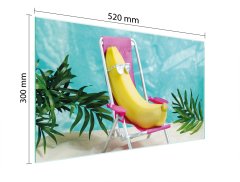 TMK STAKLENA DASKA ZA REZANJE 52x30 BANANA