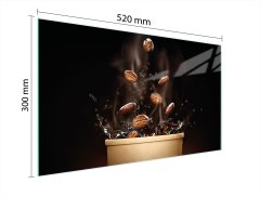 TMK STAKLENA DASKA ZA REZANJE 52x30 ZA KAVU