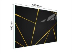 TMK STAKLENA DASKA ZA REZANJE 52x40 CRNA