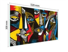 TMK STAKLENA DASKA ZA REZANJE 52x30 POP ART.
