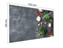 TMK STAKLENA DASKA ZA REZANJE 52x30 ŠKRILJAC