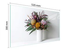 TMK STAKLENA DASKA ZA REZANJE 52x30 CVIJEĆE