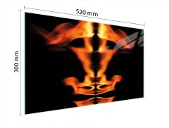 TMK STAKLENA DASKA ZA REZANJE 52x30 FIRE