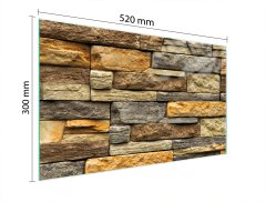 TMK STAKLENA DASKA ZA REZANJE 52x30 CIGLENA