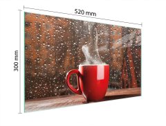 TMK STAKLENA DASKA ZA REZANJE 52x30 ZA KAVU