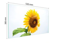 TMK STAKLENA DASKA ZA REZANJE 52x30 CVIJET