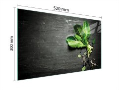 TMK STAKLENA DASKA ZA REZANJE 52x30 BOSILJAK