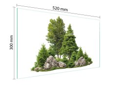 TMK STAKLENA DASKA ZA REZANJE 52x30 DRVO