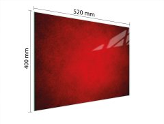 TMK STAKLENA DASKA ZA REZANJE 52x40 CRVENA