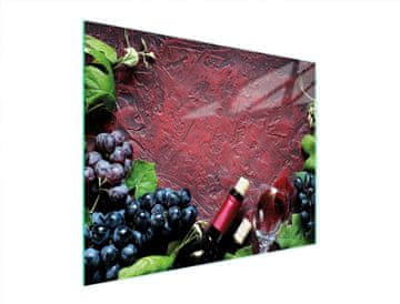 TMK STAKLENA DASKA ZA REZANJE 52x40 VINO