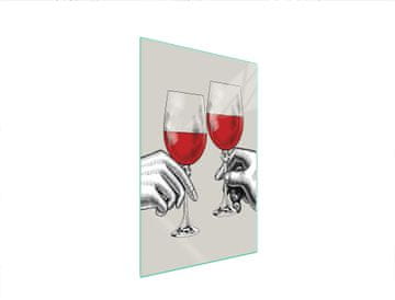 TMK STAKLENA DASKA ZA REZANJE 35x52 VINO