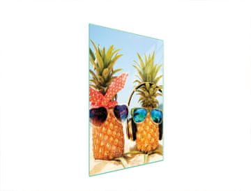 TMK STAKLENA DASKA ZA REZANJE 35x52 ANANAS
