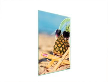 TMK STAKLENA DASKA ZA REZANJE 35x52 ANANAS