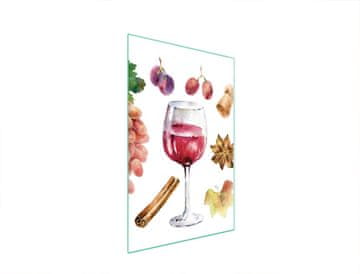 TMK STAKLENA DASKA ZA REZANJE 35x52 VINO