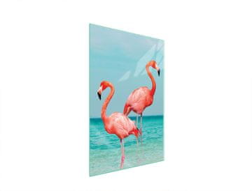TMK STAKLENA DASKA ZA REZANJE 35x52 FLAMINGO