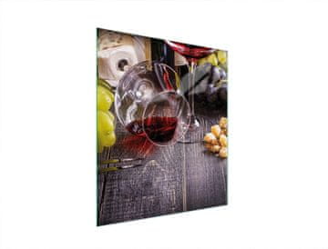 TMK STAKLENA DASKA ZA REZANJE 45x52 VINO