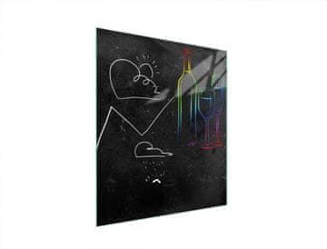 TMK STAKLENA DASKA ZA REZANJE 45x52 CRNA