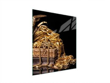 TMK STAKLENA DASKA ZA REZANJE 45x52 ZLATNA