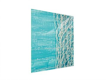 TMK STAKLENA DASKA ZA REZANJE 45x52 TIRKIZNA