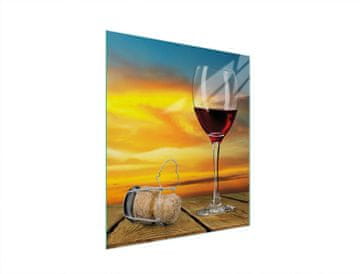 TMK STAKLENA DASKA ZA REZANJE 45x52 VINO